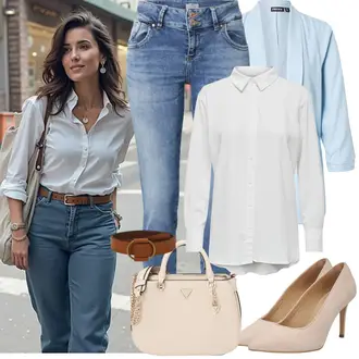 Jeans Outfits mit HellBlau/Blau Sommerstrickjacke/Wickelstrickjacke/Baumwoll Strickjacke/Strickjacke Tracht/Stehkragen-Strickjacke/Kaschmir-Strickjacke/Kurzarm Strickjacke/Strickjacke Gefüttert/Tunika/Bluse Große Größe Pieces, HellBlau/Blau Slim Fit Jeans/Biker Jeans/High Waist Jeans/Jeans mit Schlitz/Low Rise Jean/Low Waist Jean/Push up Jeans/Lederjacke/Cuir Chaussures/男士皮夹克/Winterjacke LTB "Frühling outfit"