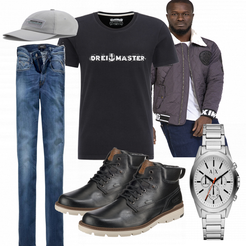 Braun Stiefel Fretz Men kombinieren