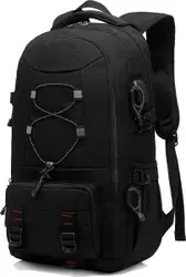 Reisrugzak, 45L Rugzakken Waterdichte Sport Rugzak Trekkingrugzak Reislaptop Rugzak Mens Past 17,3-inch Computer Voor kamperen klimmen Wandelen Fietsen