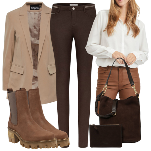 Grün/Rot Plateauschuh/Leder Stiefelette/Plateau Halbschuh/Chelsea Boot Bullboxer kombinieren