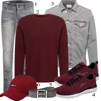 outfit mit Siva Denim Jakna Tommy Jeans "Vsakdanja oblačila"