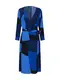 VERO MODA Kleid VMMOLLY WRAP 7/8 CALF DRESS hellblau / dunkelblau