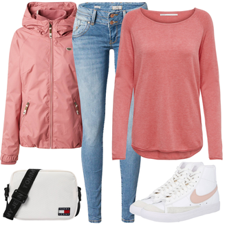 Kombinacije za zimu ľahký Visok sa Zlatni/Pink/Bijela/Ljubičasta Nike Sportswear "Zimski outfit"