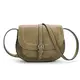 AFKOMST Umhängetasche Damen Kleine, Retro Saddle Crossbody Bag und Damen Handtasche mit Gute Handwerkskunst -Armeegrün/L