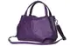 AmbraModa Damen handtasche Henkeltasche Schultertasche aus Echtleder GL023 (Lila)