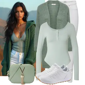 Outfit mit Weiß/Creme Jeans Lederjacke/Biker Jeans/Jeans mit Schlitz/Low Rise Jean/Low Waist Jean/Push up Jeans/Slim Fit Jeans/Cuir Chaussures/ThermoJeans Only "Schönes Frühlingsoutfit"