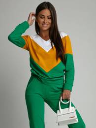 Women's tracksuit in green