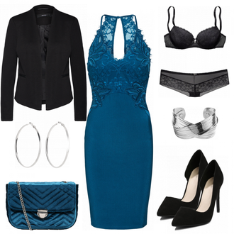 Outfit mit Blau lipsy "PetrolLady"