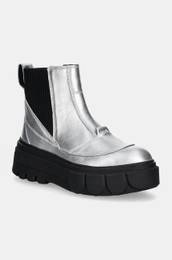Usnjeni chelsea CARIBOU X BOOT CHELSEA W enski, srebrna barva, 2048441034