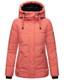 Navahoo Damen Winterjacke Steppjacke warm mit Kapuze Sag ja XIV Rouge Gr. M