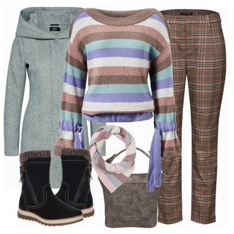 Outfit met grijs Khujo "KhujoMix"