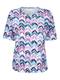 Shirt fuchsia/marineblau Rabe