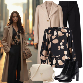 Anniversaire Hiver tenues avec Noir/Blanc Botte Longue/Botte de Plate-forme/Botte au Genou/Bottes à Talon Haut Kazar "Tenue d'Hiver élégante"Look: Anniversaire, Concert de pop, 40ème anniversaire, Réveillon de Nouvel An