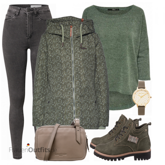 Outfit mit Türkis/Grün/Hellblau 3/4 Bluse/Klassische Tunika/Elegante Tunika/ausgefallene tunika/Festliche Tunika/Lederjacke/Tuniken-Shirt/Shirt & Top Große Größe/Tunika Only "Praktischer Look"