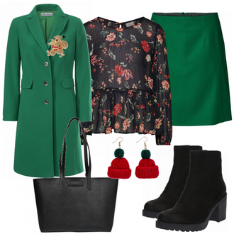 Outfit mit Schwarz Stiefel Vagabond Shoemakers "Laura"