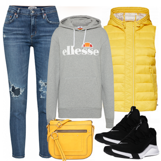 Outfit mit Grau Ellesse "Elesse"