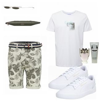 Outfit mit Weiß Sneaker/Leder Sneaker Puma "Sommer Outfit"