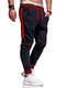 Rello & Reese Herren Jogginghose Trainingshose Hose Sporthose JG-3117 (XL, Schwarz-Rot)