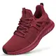Abboos Sneaker Damen Turnschuhe Atmungsaktiv Laufschuhe Sportschuhe Leichte Gym Fitness Jogging Tennis Walkingschuhe Slip On Dämpfung rutschfest Freizeit Outdoor Schuhe Damen Straßenlaufschuhe
