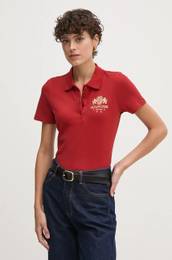 Polo enski, bordo barva, WW0WW43609