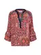 Cream Shirt rostrot / schwarz