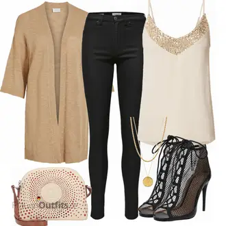 Party Outfits mit Rosa Top About You "Perfekt für die Party"