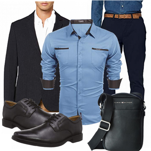 Blau Overall COOFANDY kombinieren