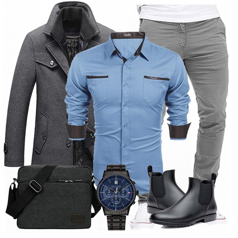 Blau Overall COOFANDY kombinieren