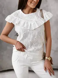 Blouse white amgBL925a.R01