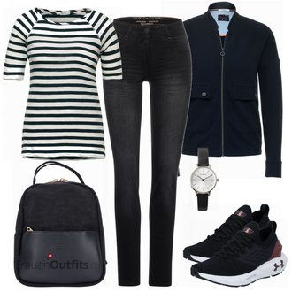 Outfit mit Schwarz Sportschuh Under Armour "Perfekt für den Frühling"