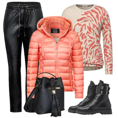 Outfit in winterse kleuren      