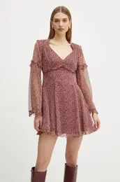 Svilena obleka bordo barva, 2425226013600