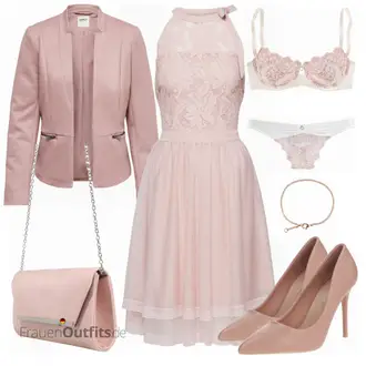 Party Outfits mit Grau Kleid Große Größe Vila "Schöner Look für die Party"