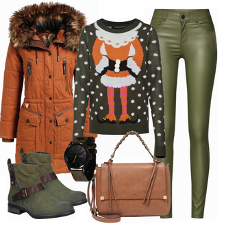 Outfit met bruin Khujo "KhujoRieker"