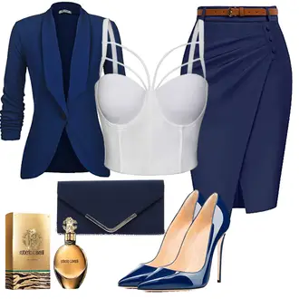 Edle Outfits Casual mit Dunkelblau Kurzblazer/Strick­blazer/Lederjacke/Blazerjacke/Lässiger Blazer/Blusenblazer/Eleganter Blazer Unibelle, Grau Woboren "Auffälliger Look für den Herbst"Look: Stil, Uni, Workwear, Festlich, Goa, Sportlich, Casual, Elegant, Büro, Business, Edel, Classic, Western