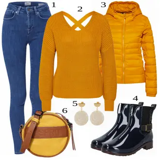 Outfit s Dlouhá tylová sukně/Móda Pro Plnoštíhlou/Svetrové Šaty/Dlouhé Šaty/Dlouhý Zimní Kabát/Pletený Oděv About You "Podzimní módní styl"