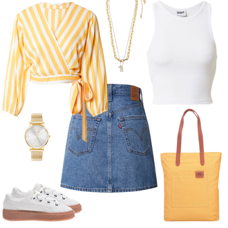 Kurz/Mini Outfit "Stylisher Freizeitlook"