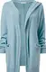Hellblaue, lange Strickjacken & Cardigans