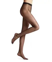 FALKE Damen Strumpfhose Seidenglatt, Fein 15 DEN, 1 Stück, Grau (Anthracite 3529), S-M