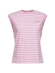 ESPRIT Top lila / schwarz / weiß