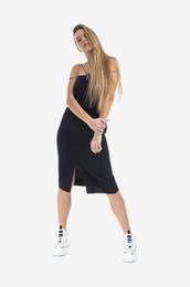 Svilena obleka Slip rna barva