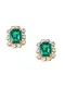 Orelia Ohrringe ''''Gem Crystal Stud Earrings'''' gold / grün