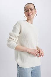 Regular Fit Crew Neck Basic Knitwear Sweater
