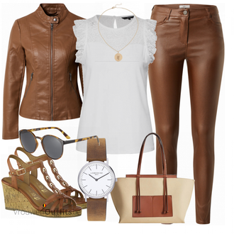 Outfit met rood Broek Soyaconcept "Zakelijke Uitstraling"
