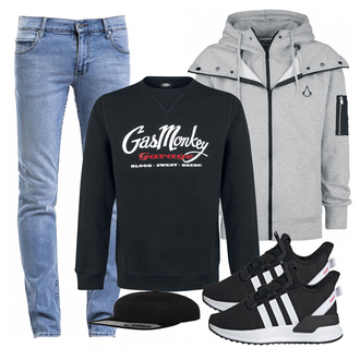 Outfit mit Schwarz Top Ara "EMP"
