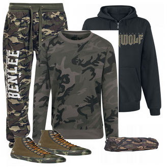 Outfit mit Braun Sneaker Polo Ralph Lauren "RED by EMP"