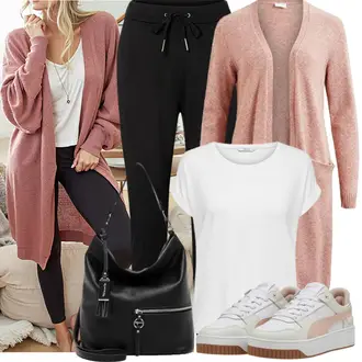 Retro Tennis Outfit mit Beige/Rosa Schmaler Sneaker/Sommer Sneaker/Vintage Sneaker/Sneaker Low/Plateau-Sneaker Puma "Perfekt für die Freizeit"Look: Indoor, Esthetische, Sportlich, Streetwear, Retro, Casual, Smart Casual, Reiten, Aerobic, Tennis
