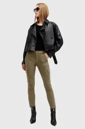 Hlae DURAN SKINNY CARGO enske, zelena barva, W064EB