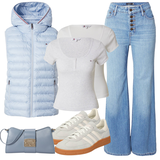 Bež Adidas Originals Superga outfiti za dame image