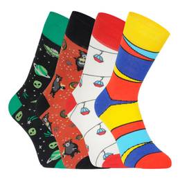 4PACK socks crazy multicolor (BE481044-006)